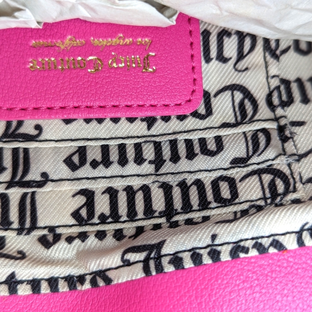 Juicy Couture Bag Small Pink W/Chain Strap - Picture 2 of 12